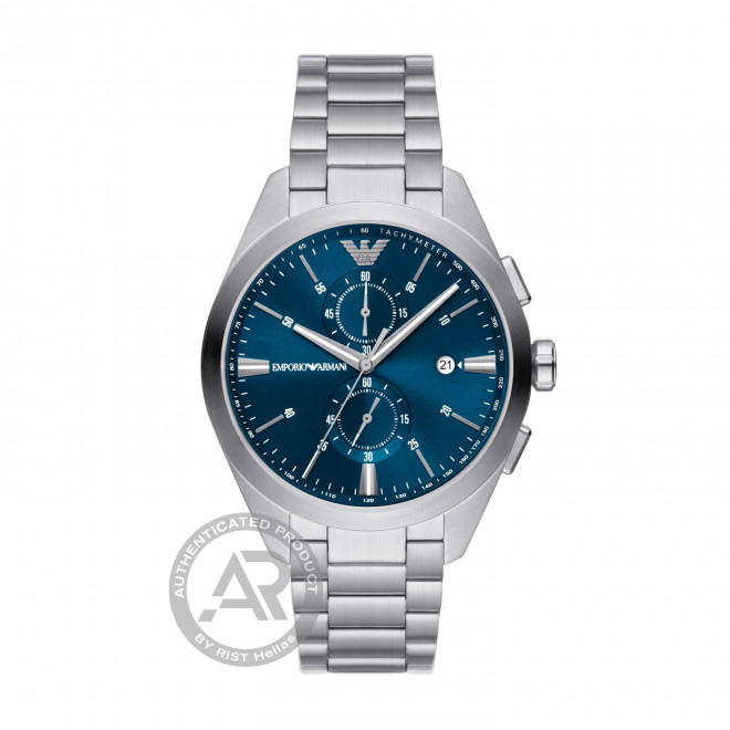 EMPORIO ARMANI Claudio AR11541 Ανδρικό Ρολόι Quartz Chronograph Μπλε Καντράν