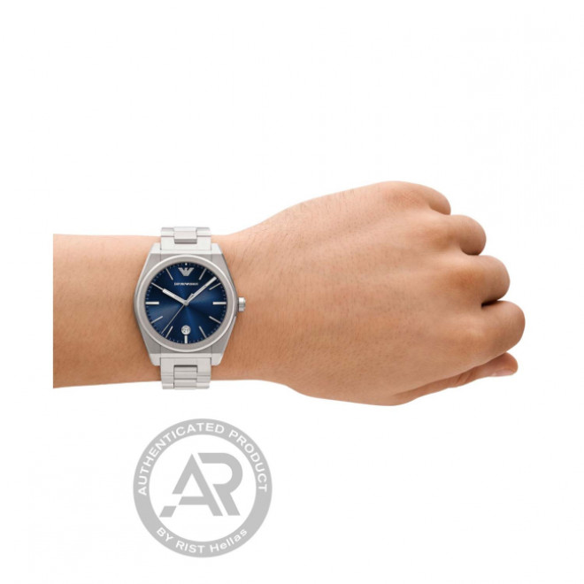 EMPORIO ARMANI Federico AR11620 Ανδρικό Ρολόι Quartz Μπλε Καντράν