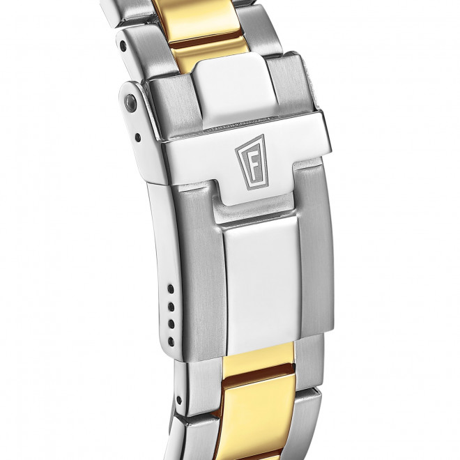 FESTINA Prestige F20362/4 Ανδρικό Ρολόι Quartz Μπλε Καντράν Δίχρωμο Μπρασελέ 10 atm