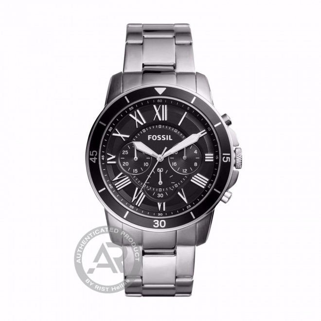 FOSSIL Grant Sport FS5236 Ανδρικό Ρολόι Quartz Chronograph Μαύρο Καντράν