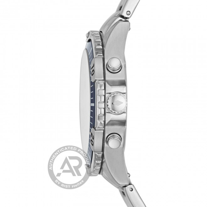 FOSSIL Garrett FS5623 Ανδρικό Ρολόι Quartz Chronograph Μπλε Καντράν 10 atm