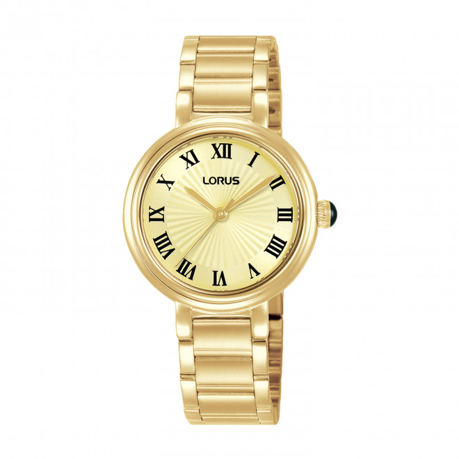 LORUS Women RG210YX9 Γυναικείο Ρολόι Quartz Χρυσό Καντράν Χρυσό Μπρασελέ