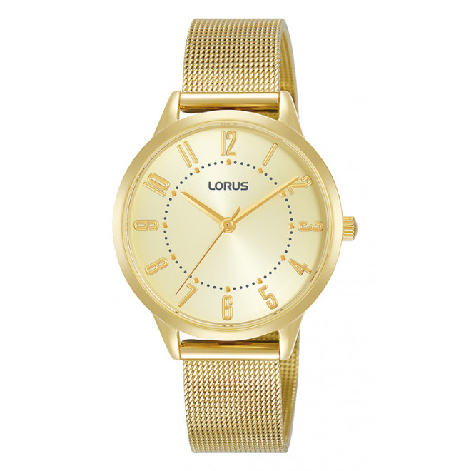 LORUS Classic RG214UX9 Γυναικείο Ρολόι Quartz Χρυσό Καντράν Χρυσό Μπρασελέ