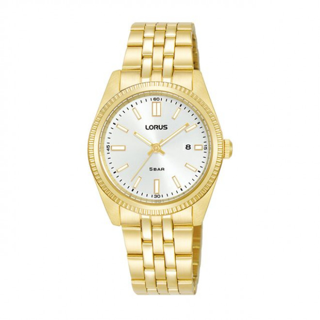 LORUS Classic RJ284BX9 Γυναικείο Ρολόι Quartz Λευκό Ασημί Καντράν Χρυσό Μπρασελέ