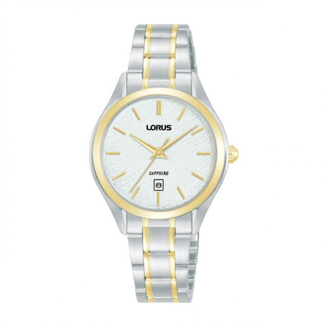 LORUS Classic RJ290BX9 Γυναικείο Ρολόι Quartz Λευκό Καντράν Δίχρωμο Μπρασελέ