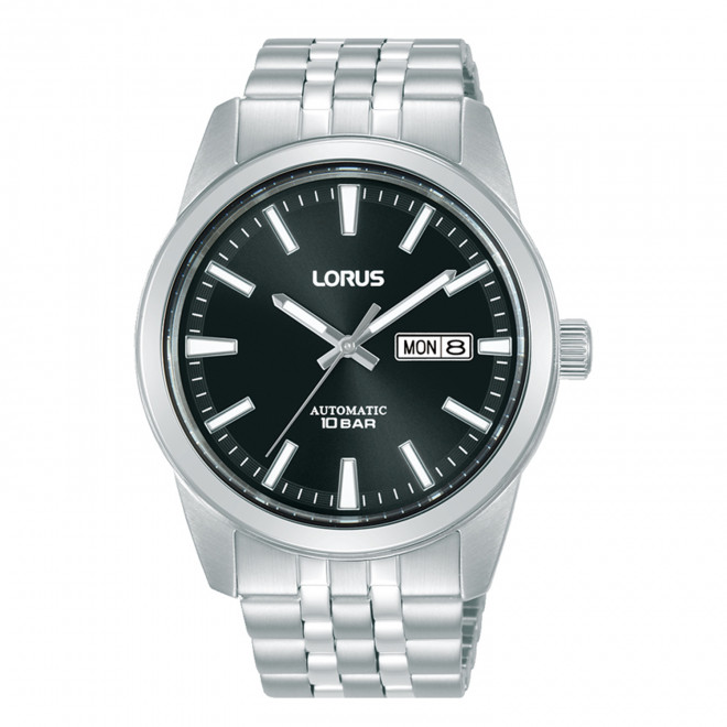 LORUS Classic RL491BX9F Ανδρικό Ρολόι Αυτόματο Μηχανικό Μαύρο Καντράν 10 atm