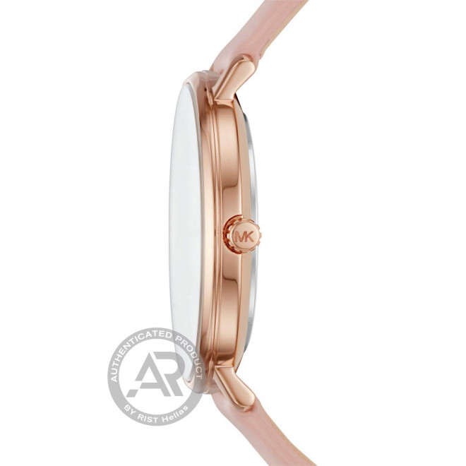 MICHAEL KORS Pyper MK2741 Γυναικείο Ρολόι Quartz Ροζ Δερμάτινο Λουράκι