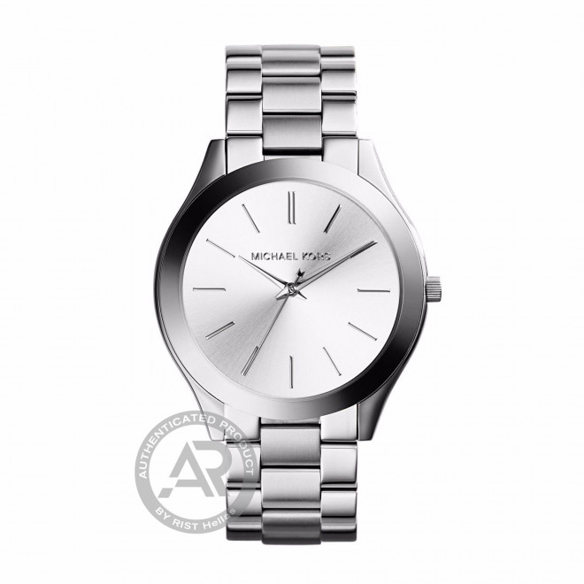 MICHAEL KORS Slim Runway MK3178 Γυναικείο Ρολόι Quartz Ασημί Καντράν Μπρασελέ