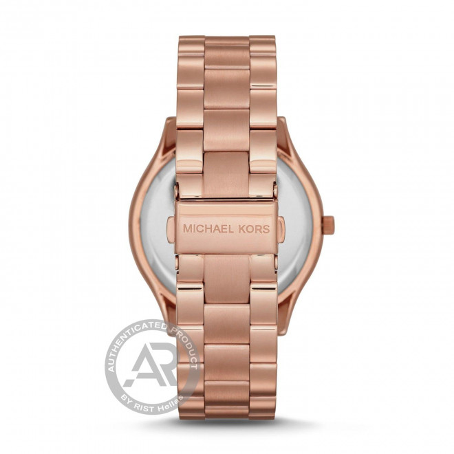 MICHAEL KORS Slim Runway MK3197 Γυναικείο Ρολόι Quartz Ροζ Καντράν Μπρασελέ