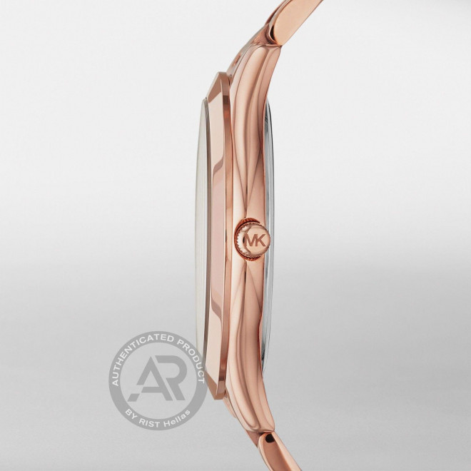 MICHAEL KORS Slim Runway MK3197 Γυναικείο Ρολόι Quartz Ροζ Καντράν Μπρασελέ