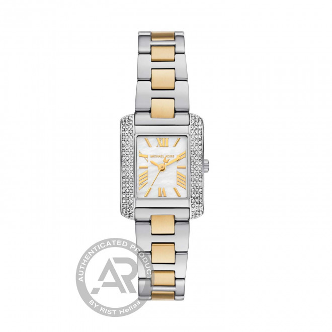 MICHAEL KORS Emery MK4882 Γυναικείο Ρολόι Quartz Τετράγωνο Καντράν με Κρύσταλλα