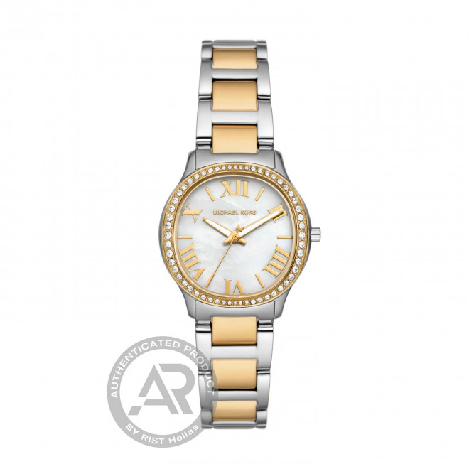 MICHAEL KORS Sage MK4910 Γυναικείο Ρολόι Quartz Δίχρωμο Ασημί Χρυσό Μπρασελέ
