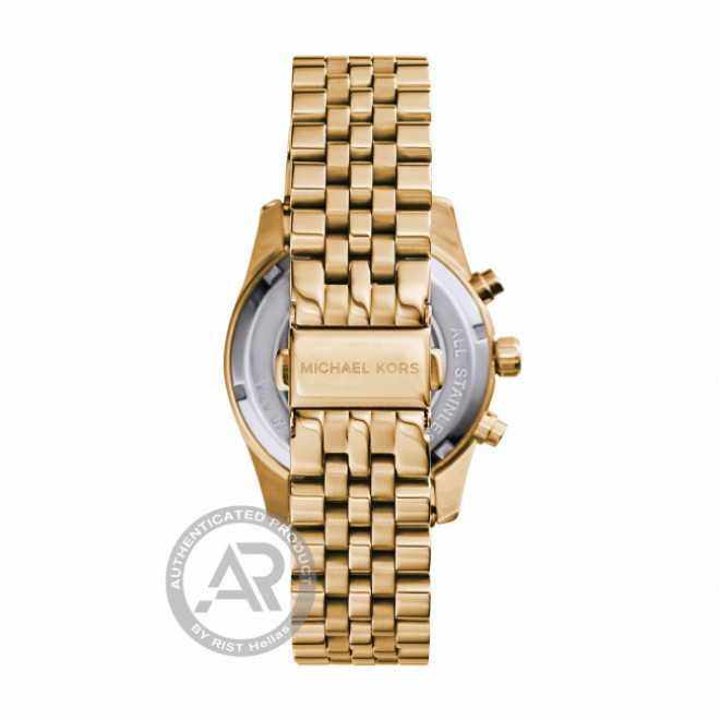 MICHAEL KORS Lexington MK7378 Γυναικείο Ρολόι Quartz Chronograph Χρυσό Καντράν Μπρασελέ
