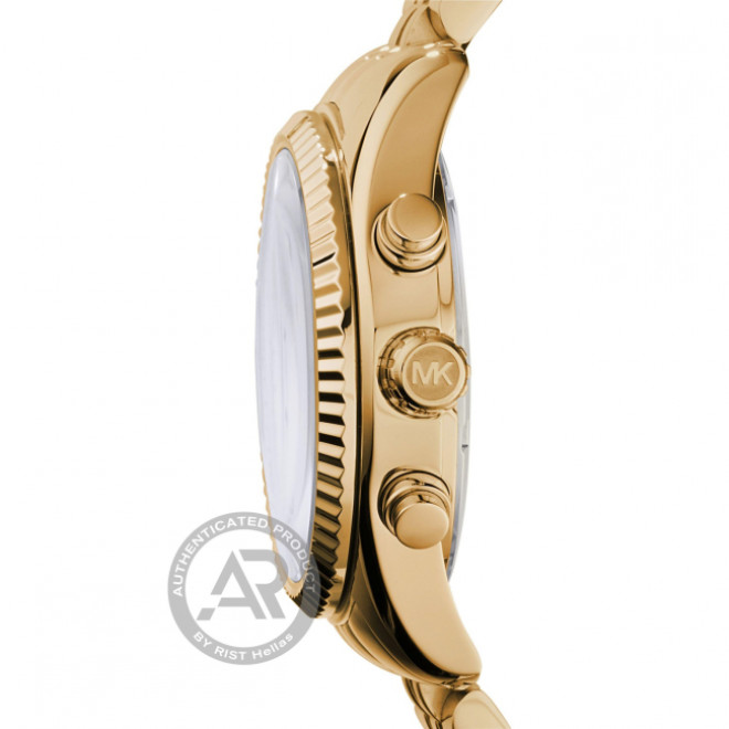 MICHAEL KORS Lexington MK7378 Γυναικείο Ρολόι Quartz Chronograph Χρυσό Καντράν Μπρασελέ