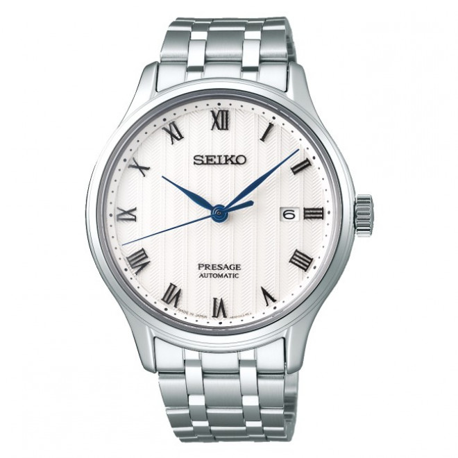 SEIKO Presage Zen Garden SRPC79J1 Ανδρικό Ρολόι Αυτόματο Λευκό Καντράν