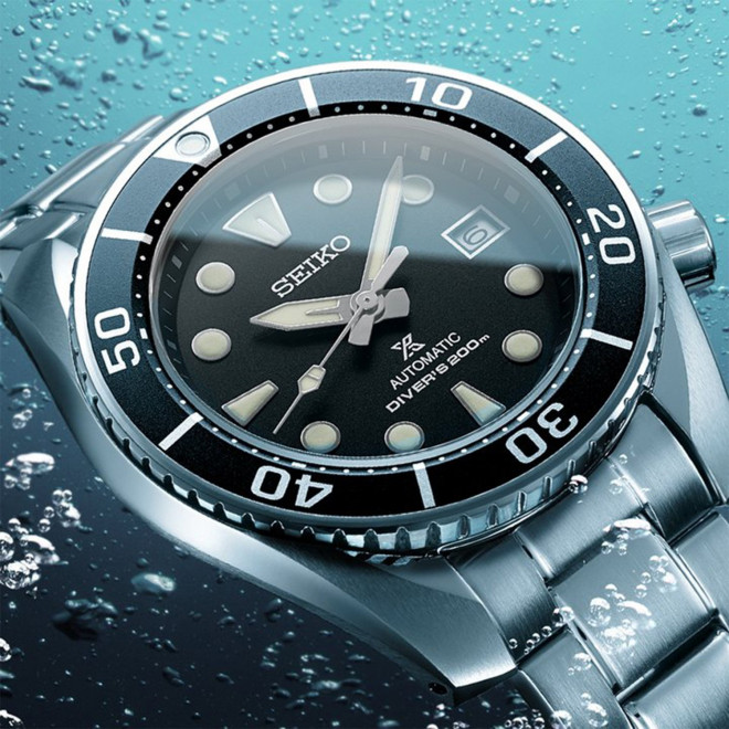 SEIKO Prospex SPB101J1 Ανδρικό Ρολόι Αυτόματο Καταδυτικό 20 atm Μαύρο Καντράν