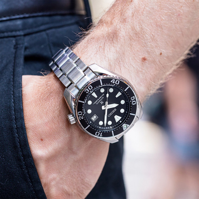 SEIKO Prospex SPB101J1 Ανδρικό Ρολόι Αυτόματο Καταδυτικό 20 atm Μαύρο Καντράν
