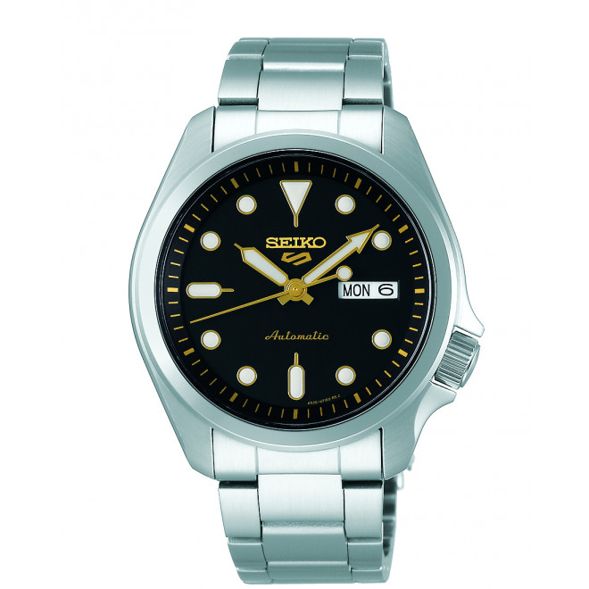 SEIKO 5 Sports SRPE57K1J SRPE57K1F Ανδρικό Ρολόι Αυτόματο Μαύρο Καντράν 10 atm