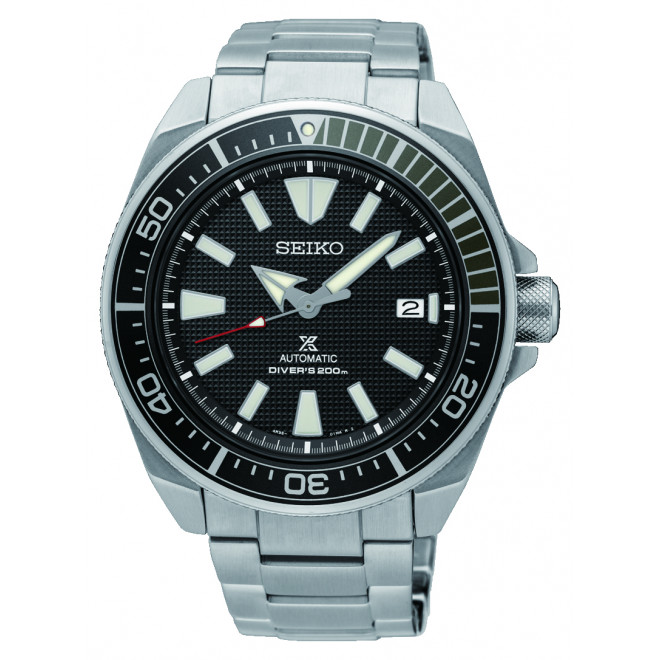 SEIKO Prospex SRPF03K1 Ανδρικό Ρολόι Αυτόματο Καταδυτικό 20 atm Μαύρο Καντράν Ασημί Μπρασελέ