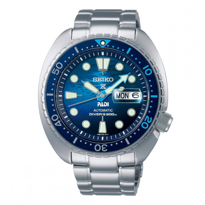 SEIKO PADI Prospex 'Great Blue' Turtle Scuba SRPK01K1J Ανδρικό Ρολόι Αυτόματο Καταδυτικό 20 atm