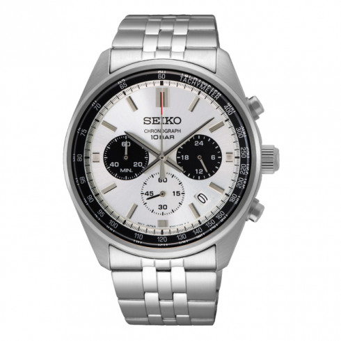 SEIKO Conceptual Series SSB425P1 Ανδρικό Ρολόι Quartz Chronograph Λευκό Καντράν