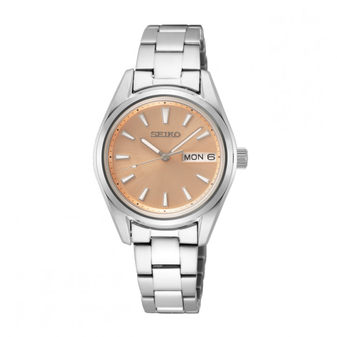 SEIKO Conceptual Series SUR351P1F Γυναικείο Ρολόι Quartz Πορτοκαλί Καντράν 10 atm
