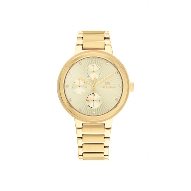 TOMMY HILFIGER Joy 1782536 Γυναικείο Quartz Γκρι Μπεζ Καντράν Χρυσό Μπρασελέ