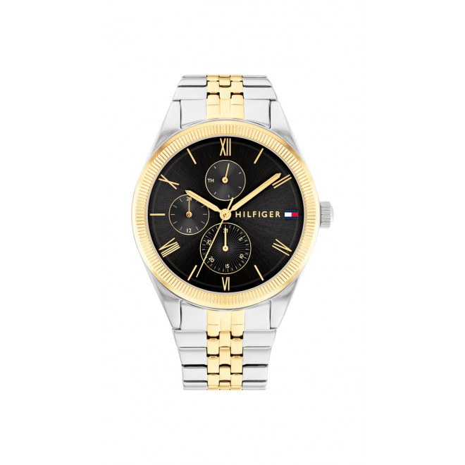 TOMMY HILFIGER Monica 1782591 Γυναικείο Ρολόι Quartz Μαύρο Χρυσό Καντράν