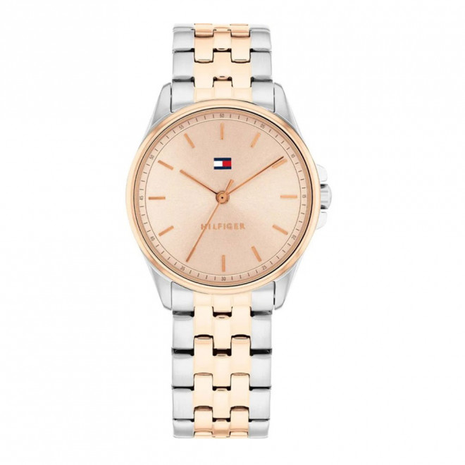 TOMMY HILFIGER Jade 1782772 Γυναικείο Quartz Ροζ Καντράν Δίχρωμο Ασημί Ροζ Μπρασελέ