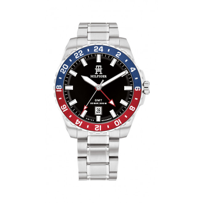 TOMMY HILFIGER Lance 1792131 Ανδρικό Ρολόι GMT Quartz Καταδυτικό 20 atm